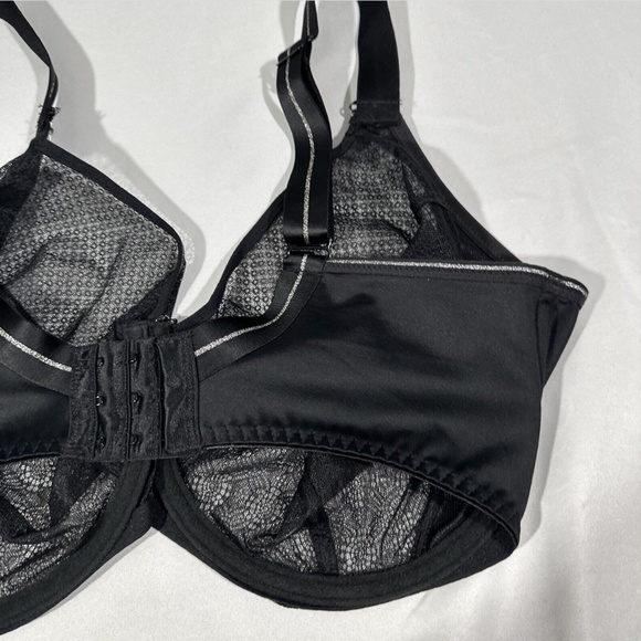 NEW Freya [ 36K US ] Hero Underwired‎ Side Support Plunge Bra in Black - Picture 9 of 11